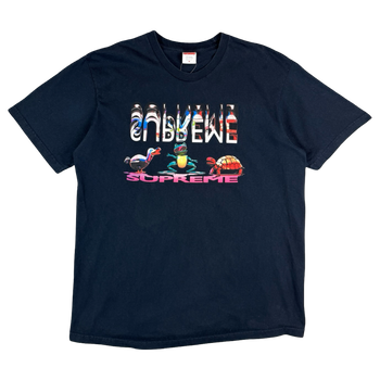 Supreme Animals Tee Navy (USED)