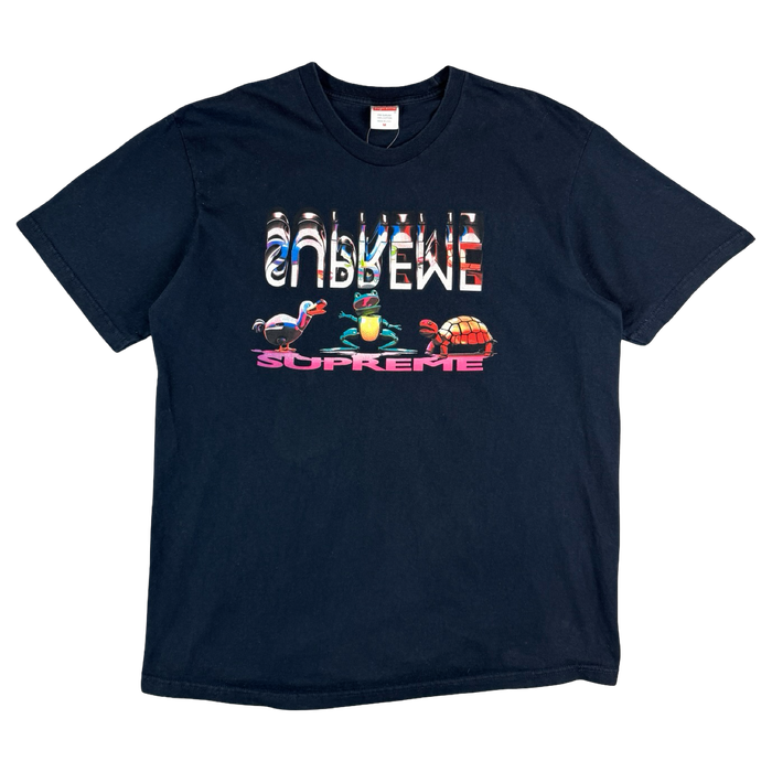 Supreme Animals Tee Navy (USED) | Vitnage Clothing Store Canada