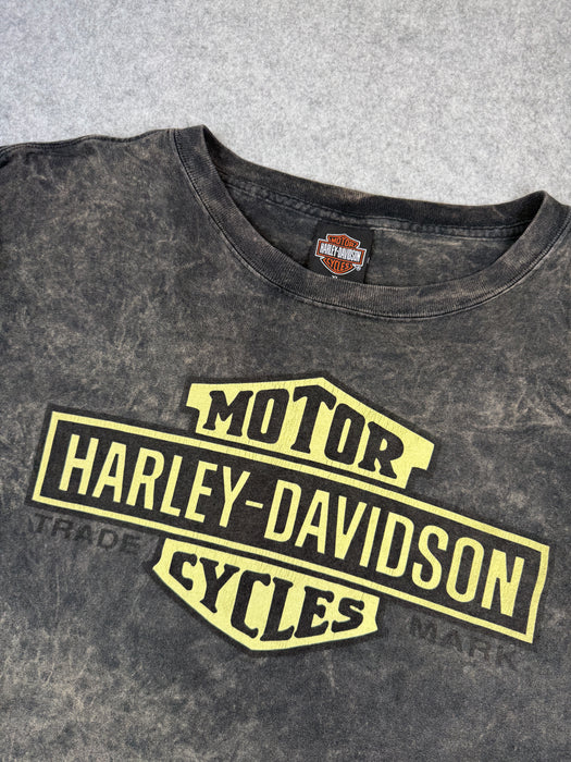 Vintage Harley Davidson St Paul Acid Wash L/S Tee | Vitnage Clothing Store Canada