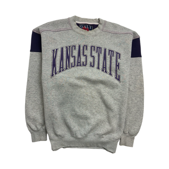 (L) Vintage Kansas State University Sweatshirt Grey