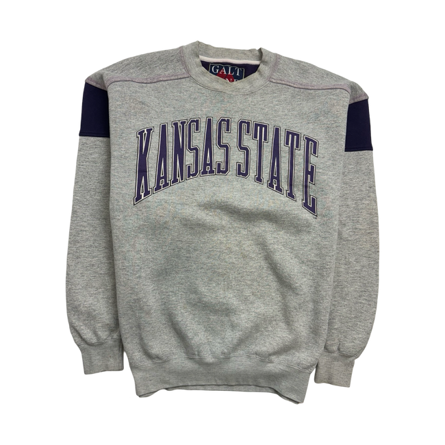 (L) Vintage Kansas State University Sweatshirt Grey