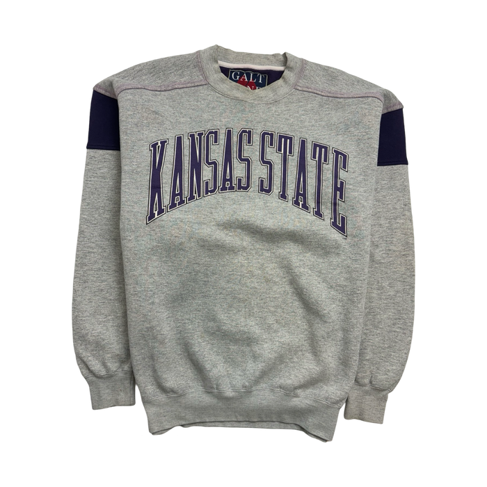 (L) Vintage Kansas State University Sweatshirt Grey | Vitnage Clothing Store Canada