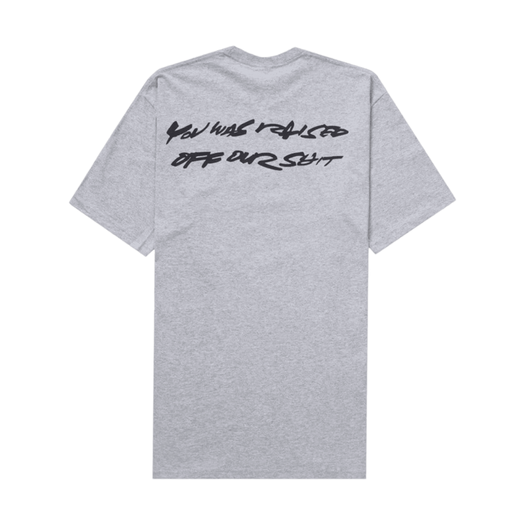 Supreme Futura Box Logo Tee Heather Grey