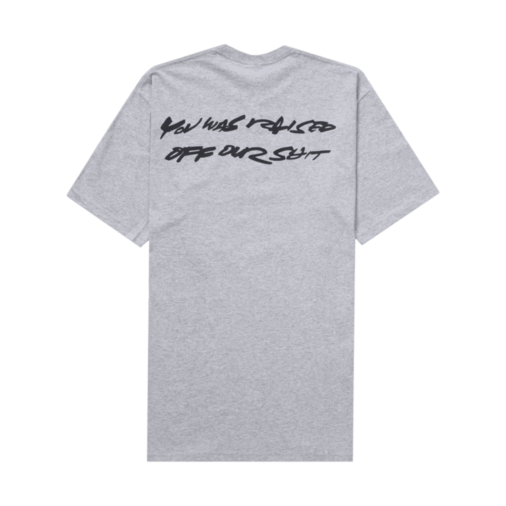 Supreme Futura Box Logo Tee Heather Grey