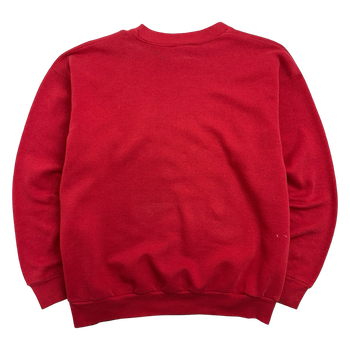 Vintage 90's Logo 7 Chicago Bulls Sweatshirt Red