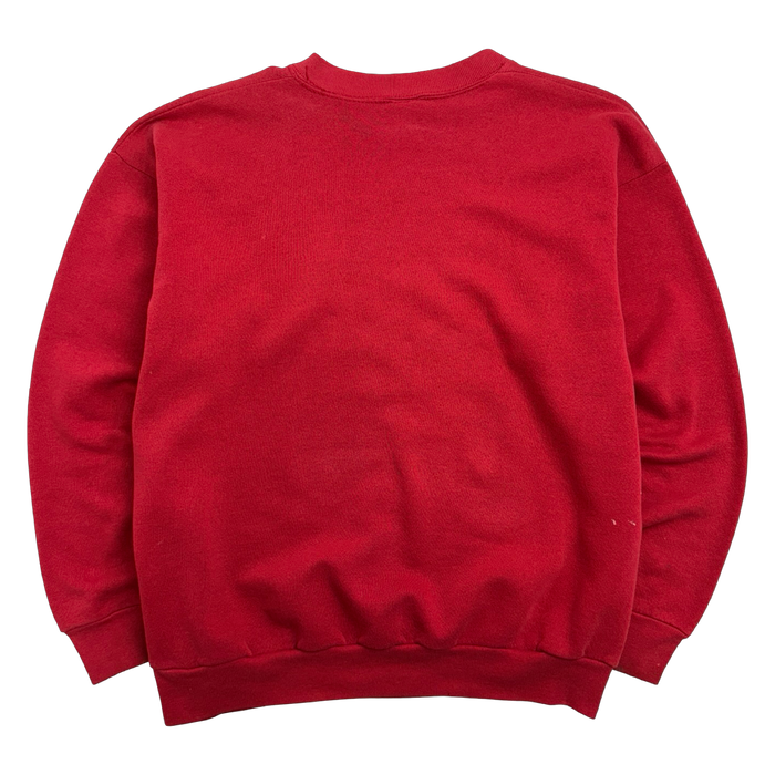 Vintage 90's Logo 7 Chicago Bulls Sweatshirt Red | Vitnage Clothing Store Canada