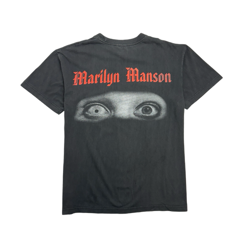 (M) Vintage 90s Boot Marilyn Manson Tee Black | Vintage Clothing Store Canada