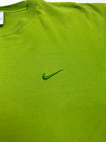 Vintage 90s Nike Side Swoosh Tee Chlorophyll Green