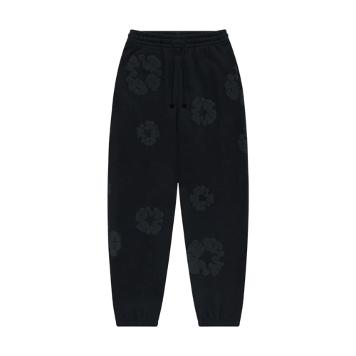 Denim Tears Cotton Wreath Sweatpants Black Monochrome | Vintage Clothing Store Canada