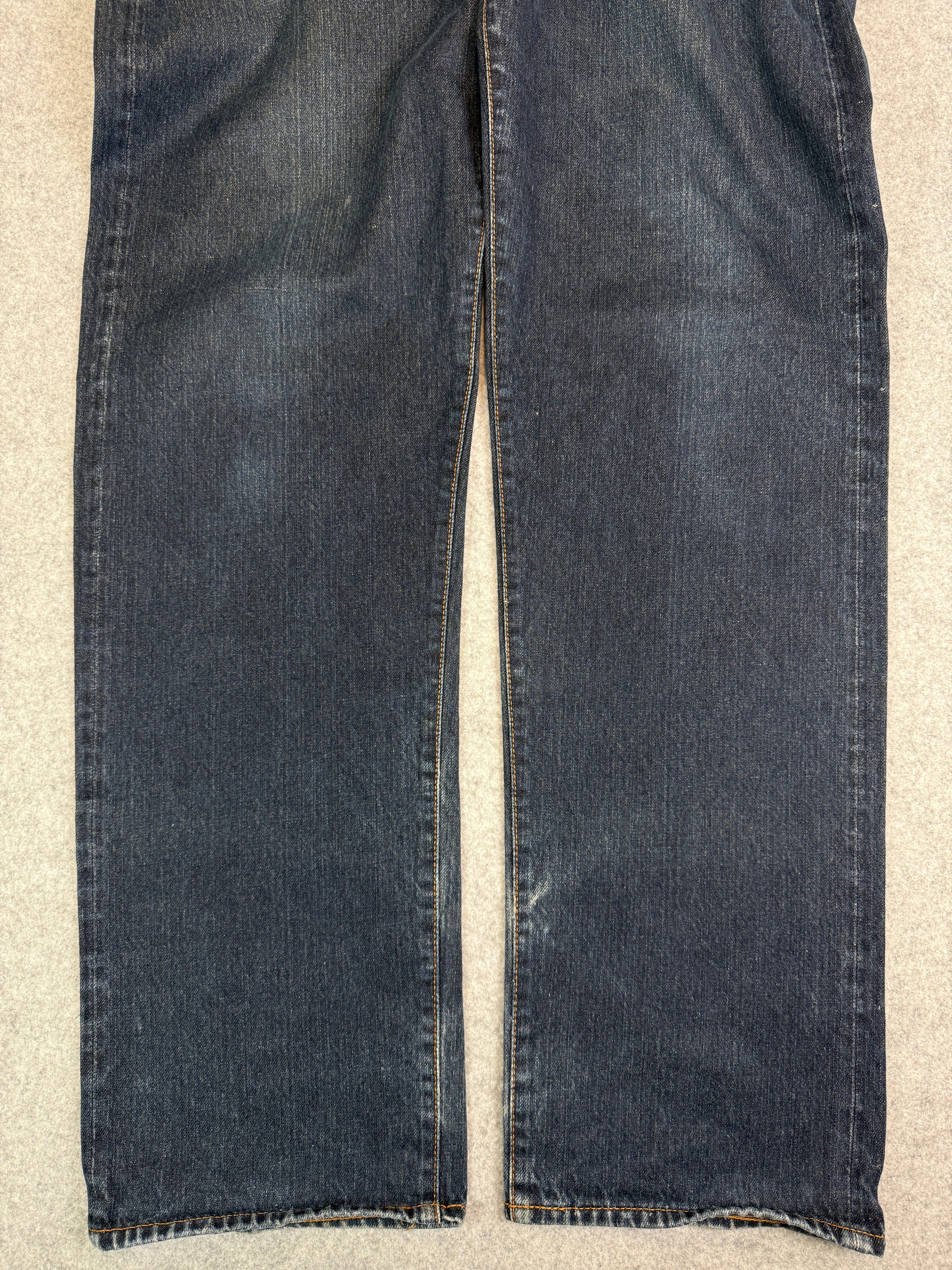 Vintage Evisu Lot 0001 No. 2 Daicock Red Denim Pants