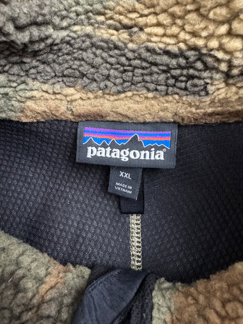 (XXL) Vintage Patagonia Retro X Fleece Zip-Up Jacket Camo