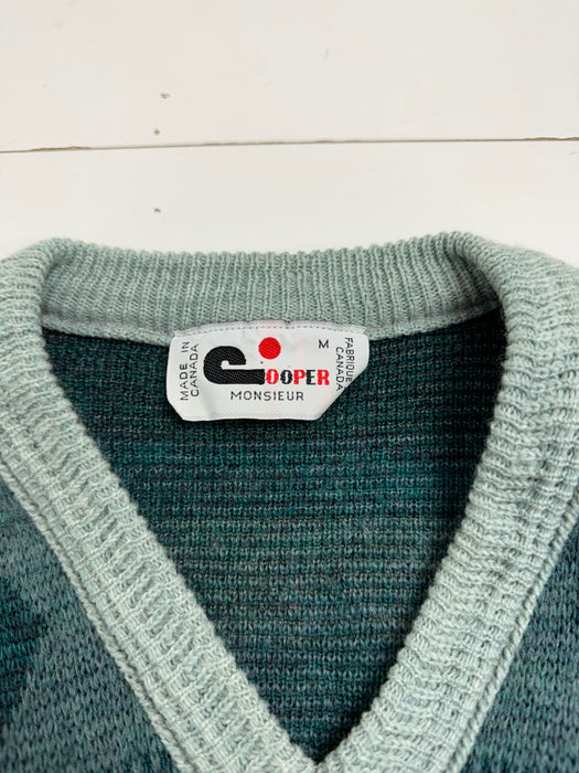 (S) Vintage 90s Cooper Knit Light Blue | Vitnage Clothing Store Canada