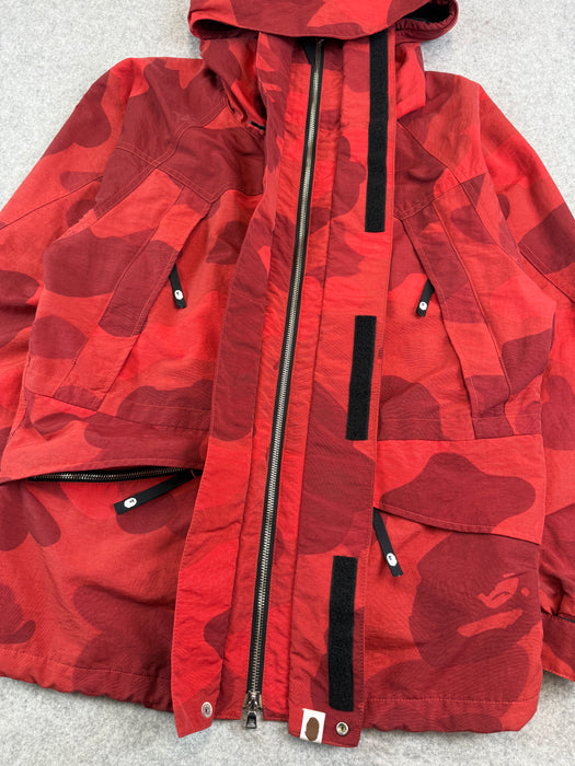 BAPE Camo Snowboard Jacket Red (USED) | Vitnage Clothing Store Canada