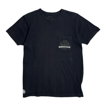 Chrome Hearts Cracked Horseshoe Cross Pocket Tee Black/Grey