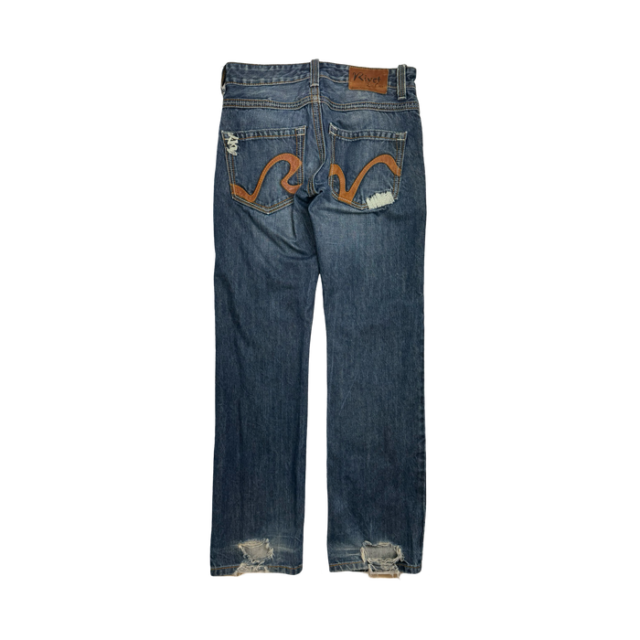 Vintage Y2k Rivet De Cru Denim Pants | Vitnage Clothing Store Canada