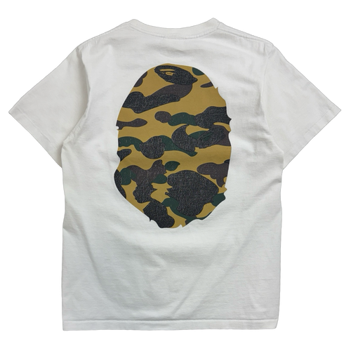 BAPE 1st Camo Big Ape Head Tee White (USED) | Vintage Clothing Store Canada