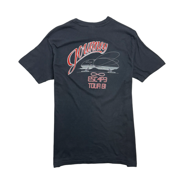 (S) Vintage '81 Journey Escape Tour Tee Black | Vitnage Clothing Store Canada