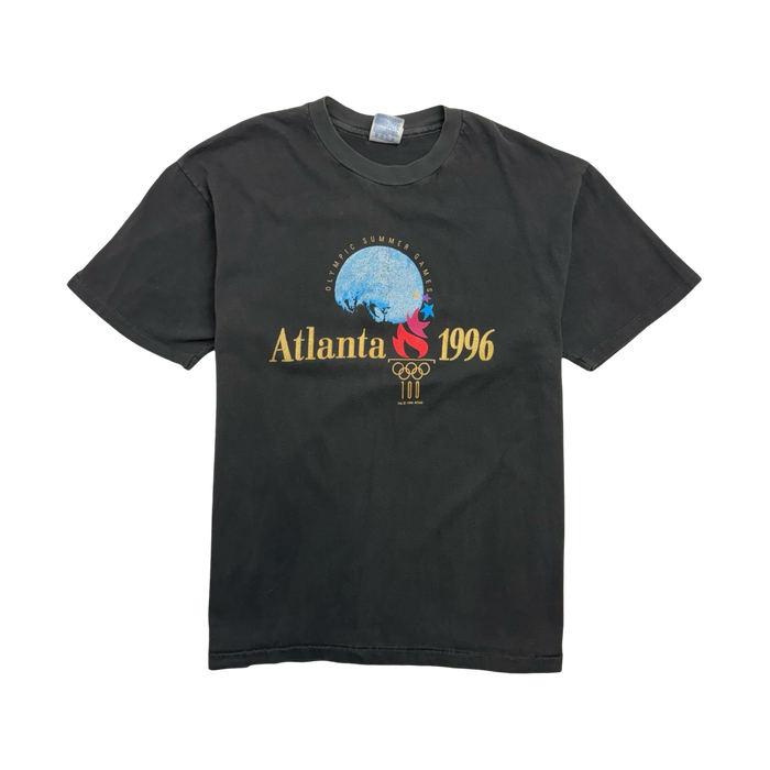 (M) Vintage '96 Atlanta Olympics Tee Black | Vitnage Clothing Store Canada