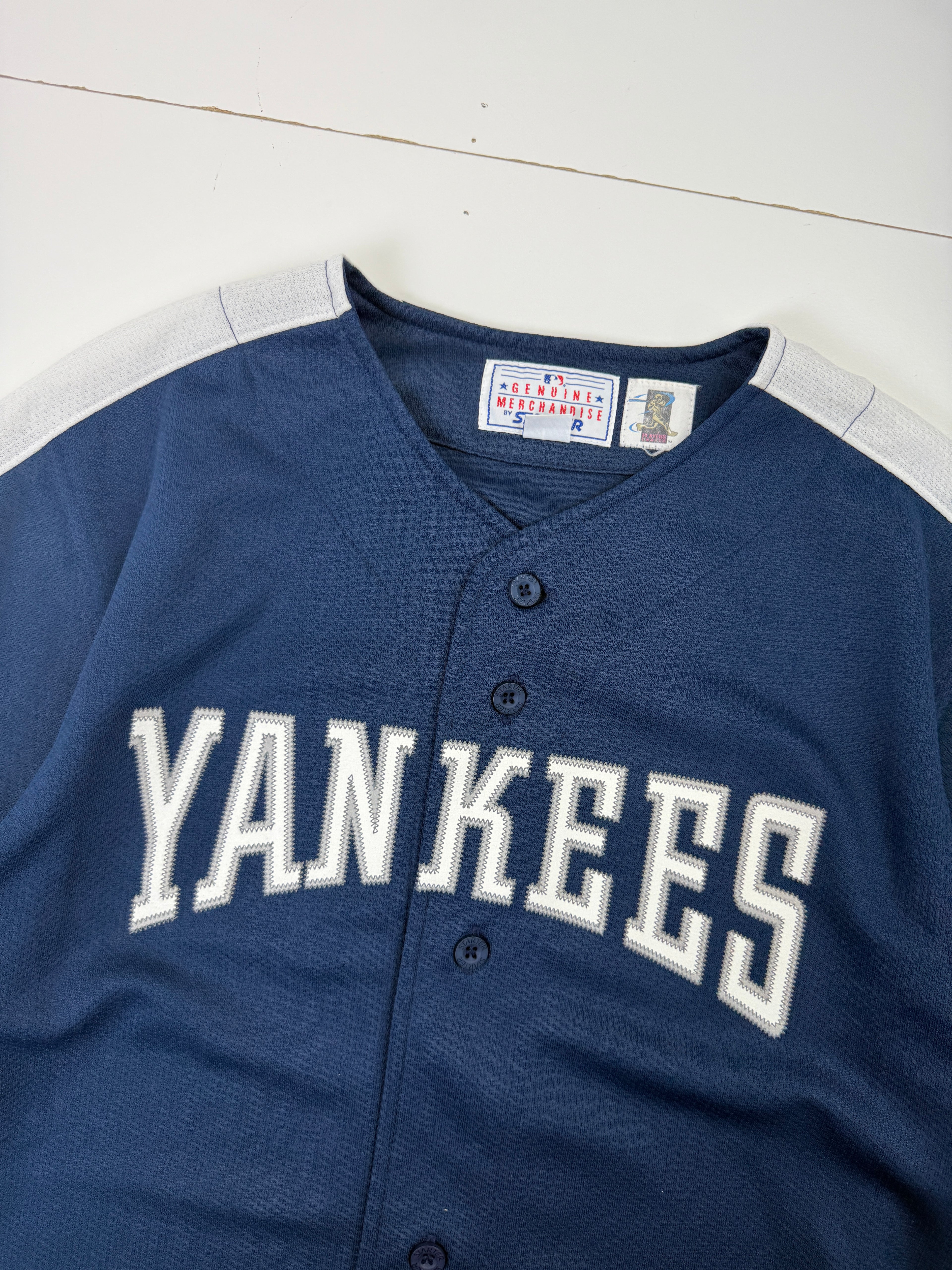 Vintage Derek Jeter New York Yankees Starter Jersey Navy