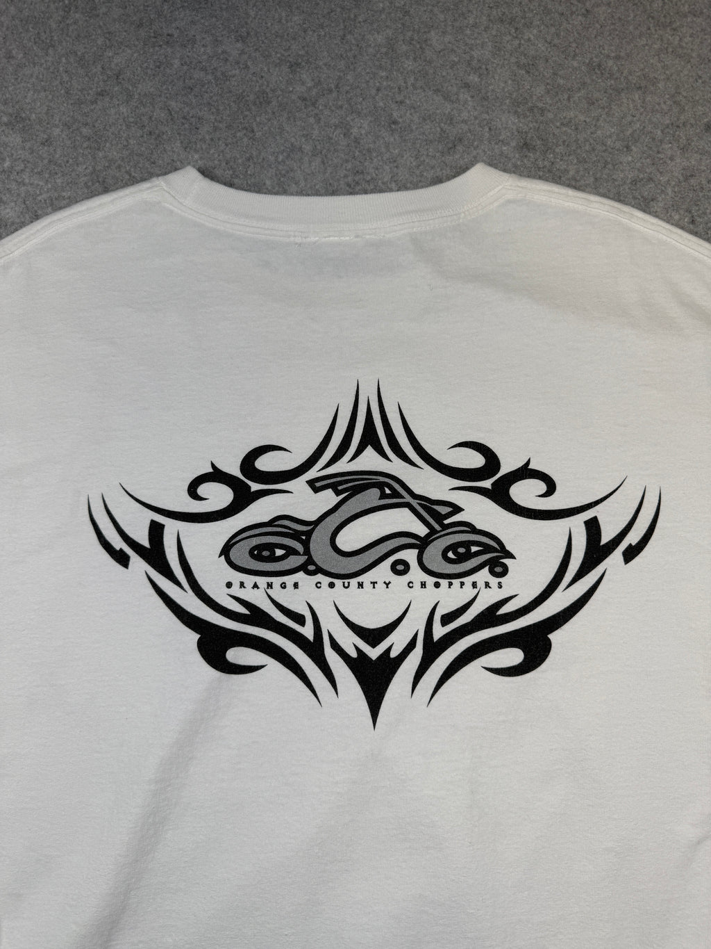 Vintage Orange County Choppers Tribal Sleeve L/S Tee White