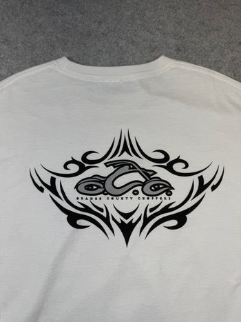 Vintage Orange County Choppers Tribal Sleeve L/S Tee White