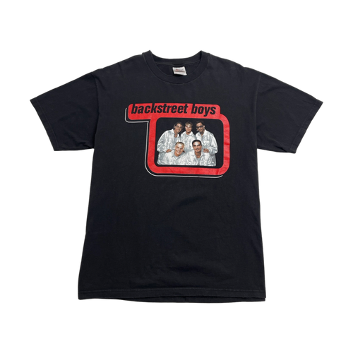 (L) Vintage 90s Backstreet Boys Tee Black | Vintage Clothing Store Canada