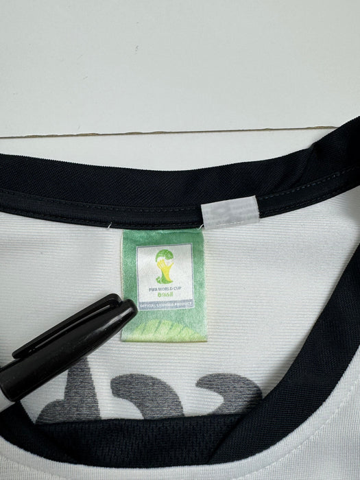 Vintage FIFA World Cup Brazil Deutschland Jersey White | Vitnage Clothing Store Canada