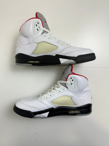 Air Jordan 5 Retro Fire Red Silver Tongue 2020 (USED)