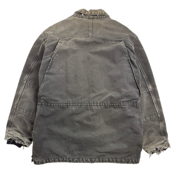 Vintage 2000s Carhartt Chore Work Coat Washed Black