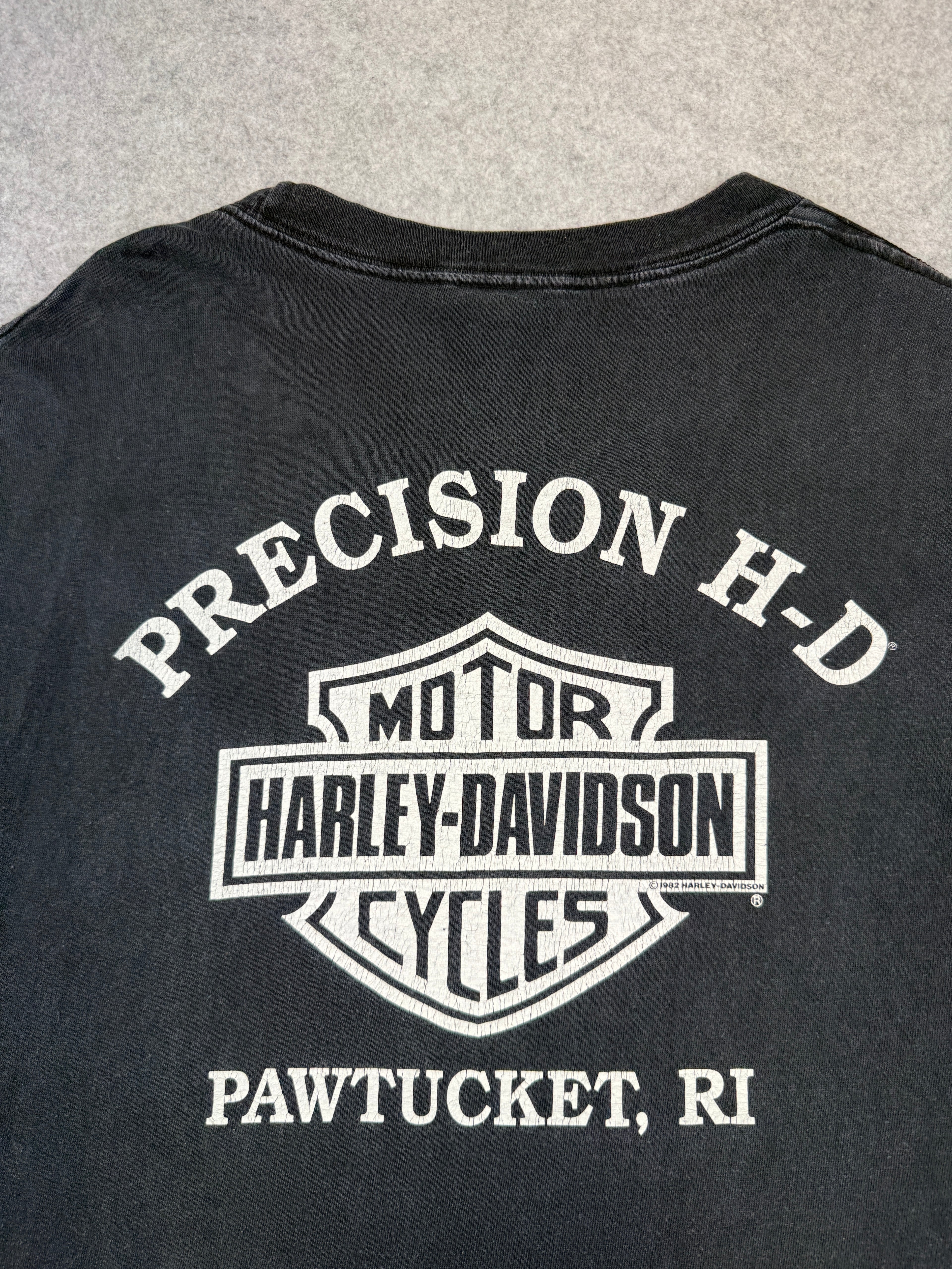 Vintage Harley Davidson Full Deck Tee Black
