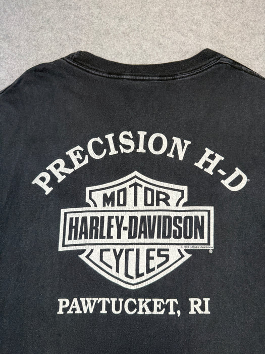 Vintage Harley Davidson Full Deck Tee Black | Vitnage Clothing Store Canada