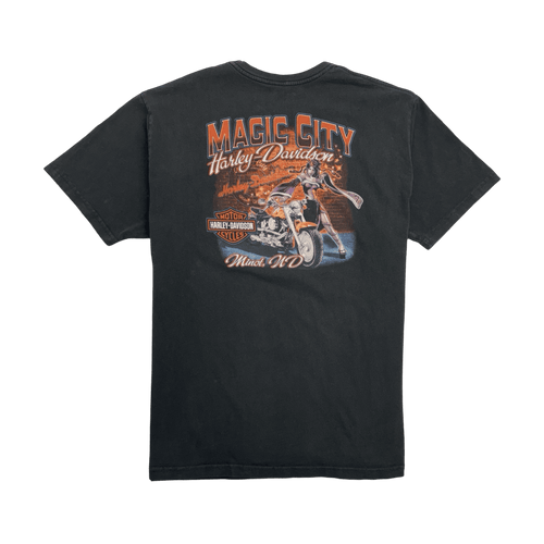 (XL) Vintage 2000s Harley Davidson Magic City Tee Black | Vintage Clothing Store Canada