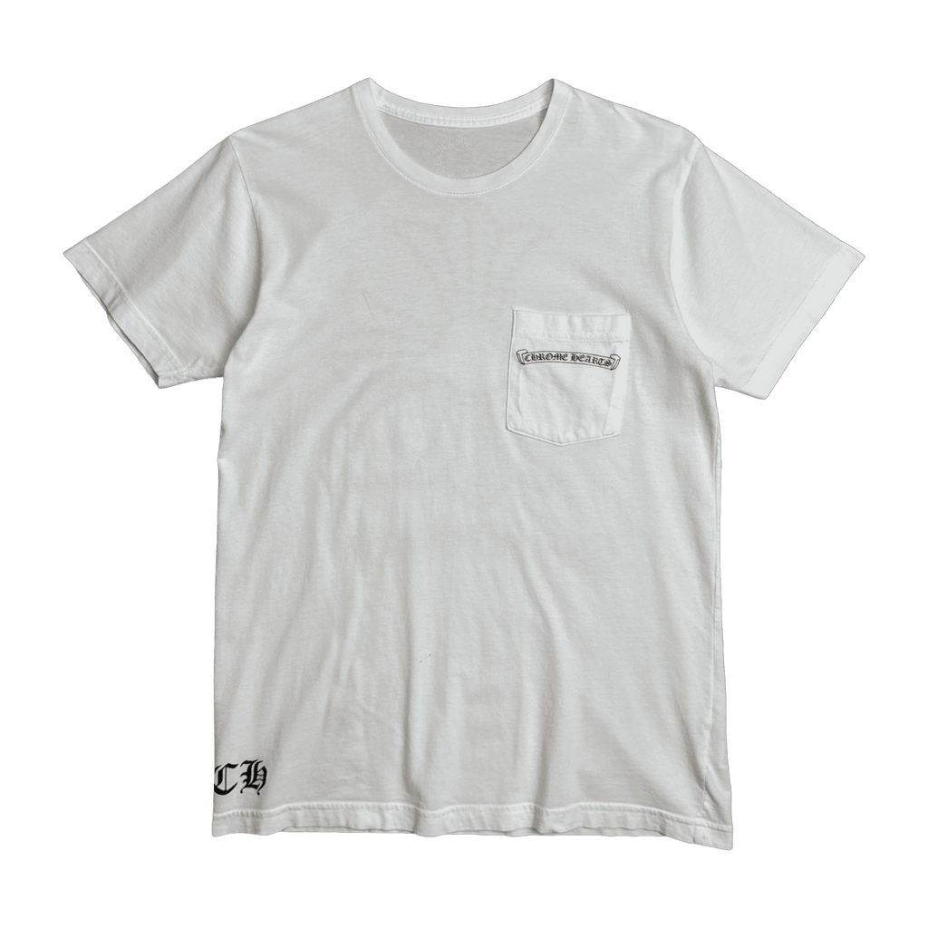 Chrome Hearts Jumbo Cross Scroll Pocket Tee White