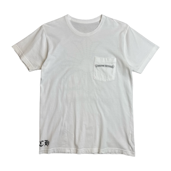 Chrome Hearts Jumbo Cross Scroll Pocket Tee White