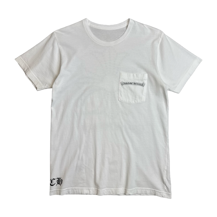 Chrome Hearts Jumbo Cross Scroll Pocket Tee White | Vitnage Clothing Store Canada