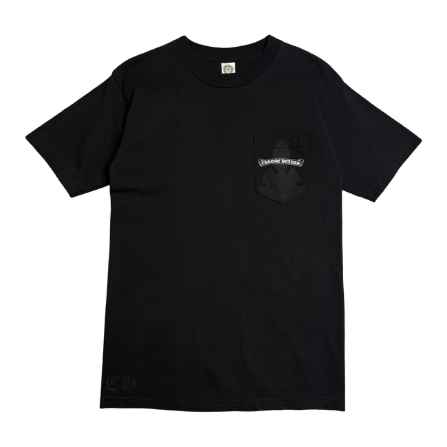 Vintage Chrome Hearts Big Scroll Pocket Tee Black