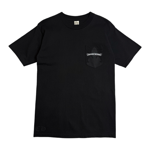 Vintage Chrome Hearts Big Scroll Pocket Tee Black | Vintage Clothing Store Canada