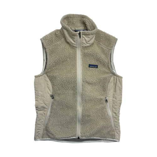 (S) Vintage Patagonia Fleece Vest Cream | Vintage Clothing Store Canada