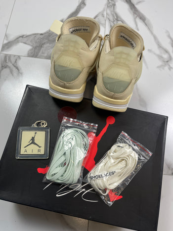 Women's Air Jordan 4 Retro Off-White Sail (USED)