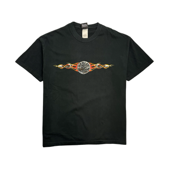 Vintage Dudley Perkins Co. Harley Davidson Tee Black