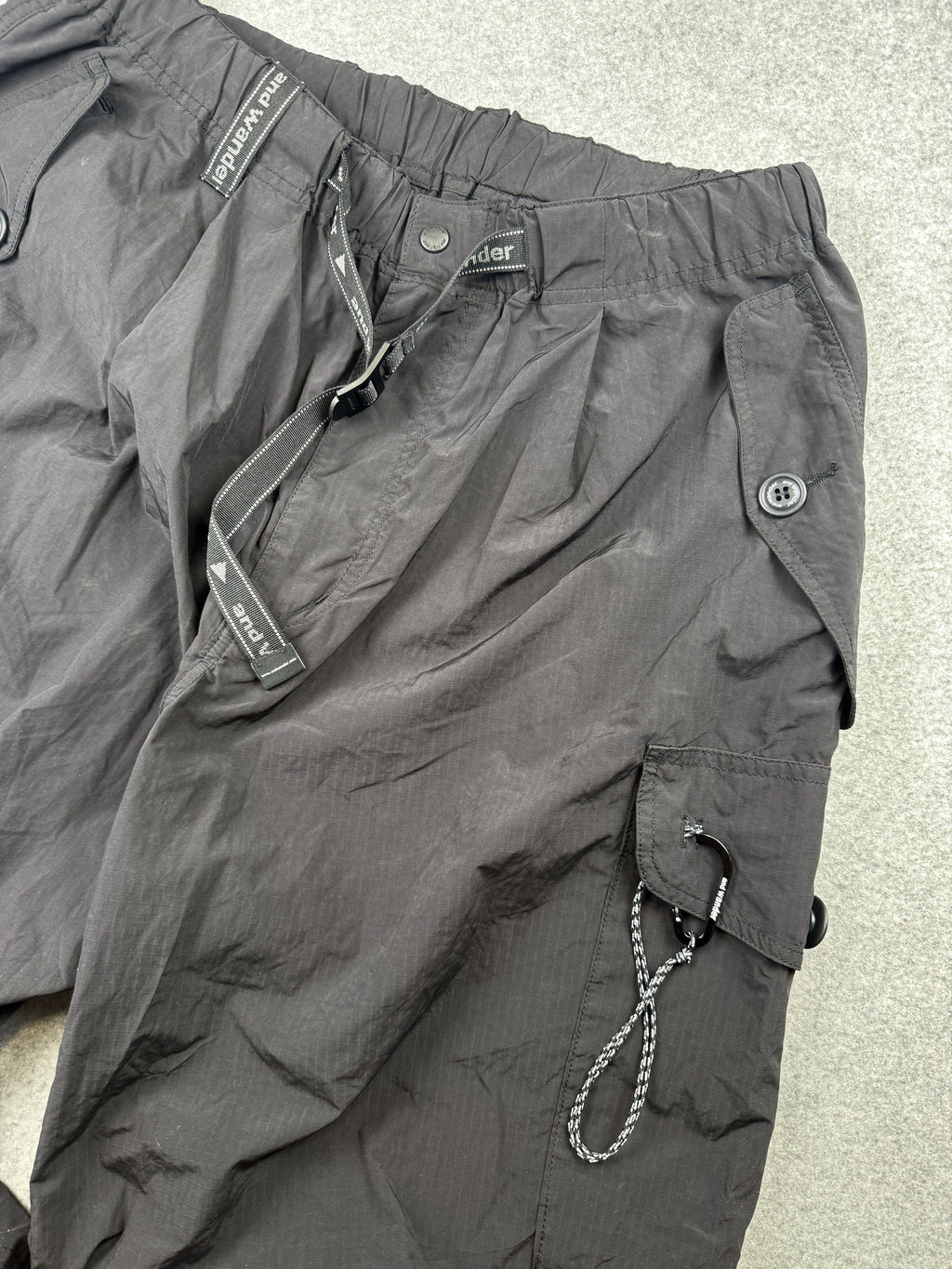 and Wander Oversized Cargo Pants Black (USED)