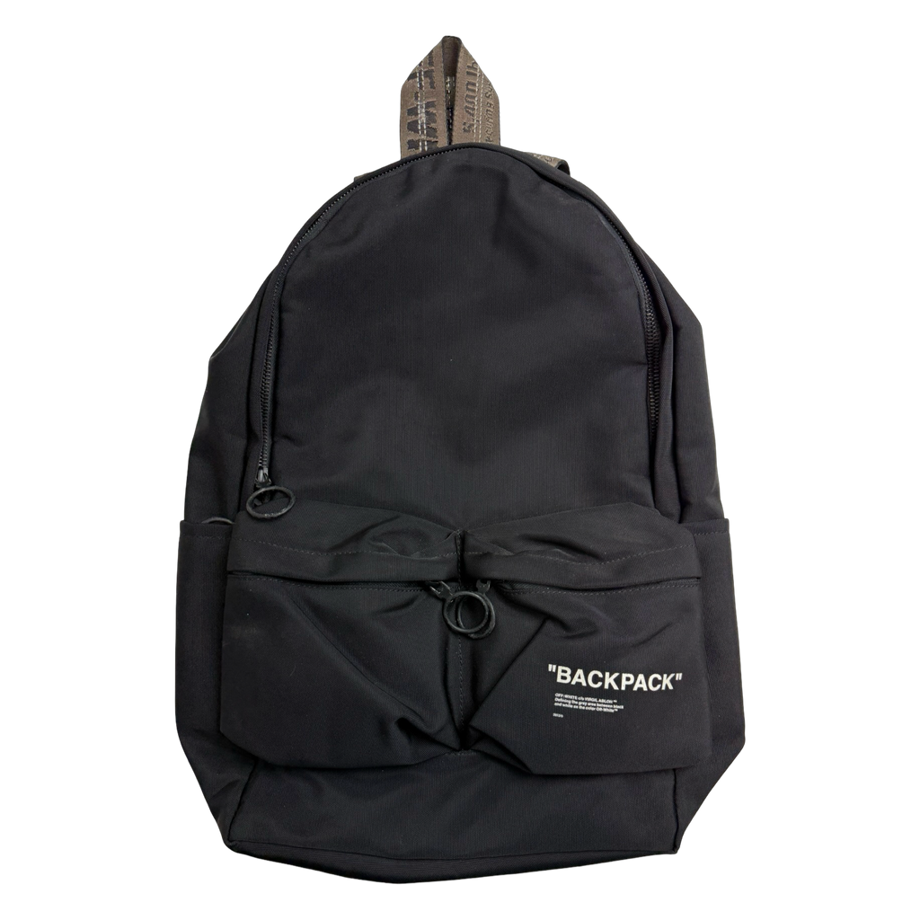 Off-White Quote Backpack Black