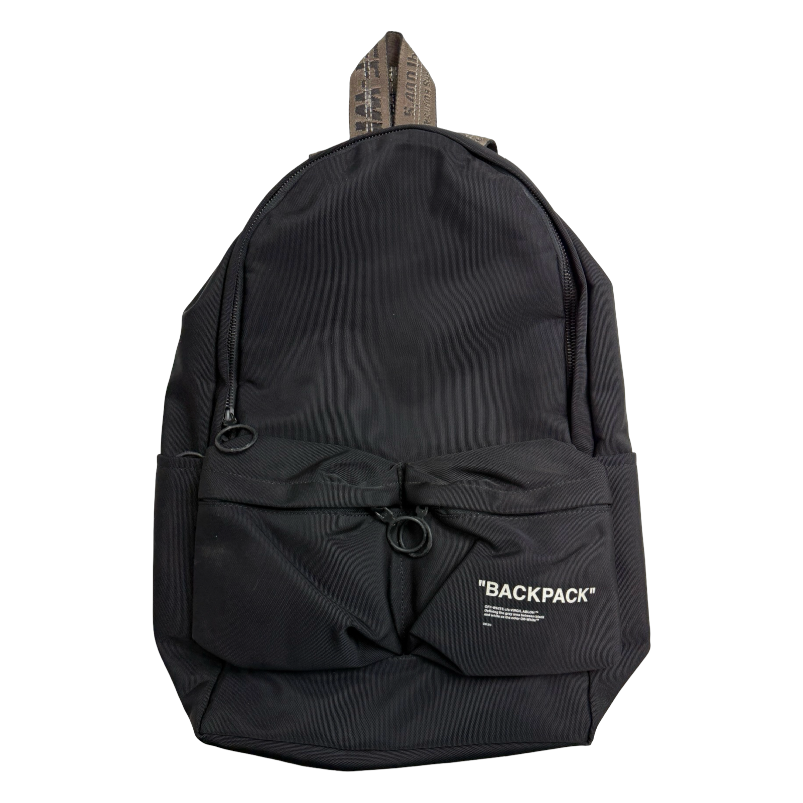 Off-White Quote Backpack Black