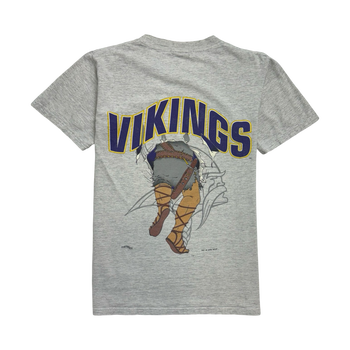 (S) Vintage Minnesota Vikings Tee Light Grey