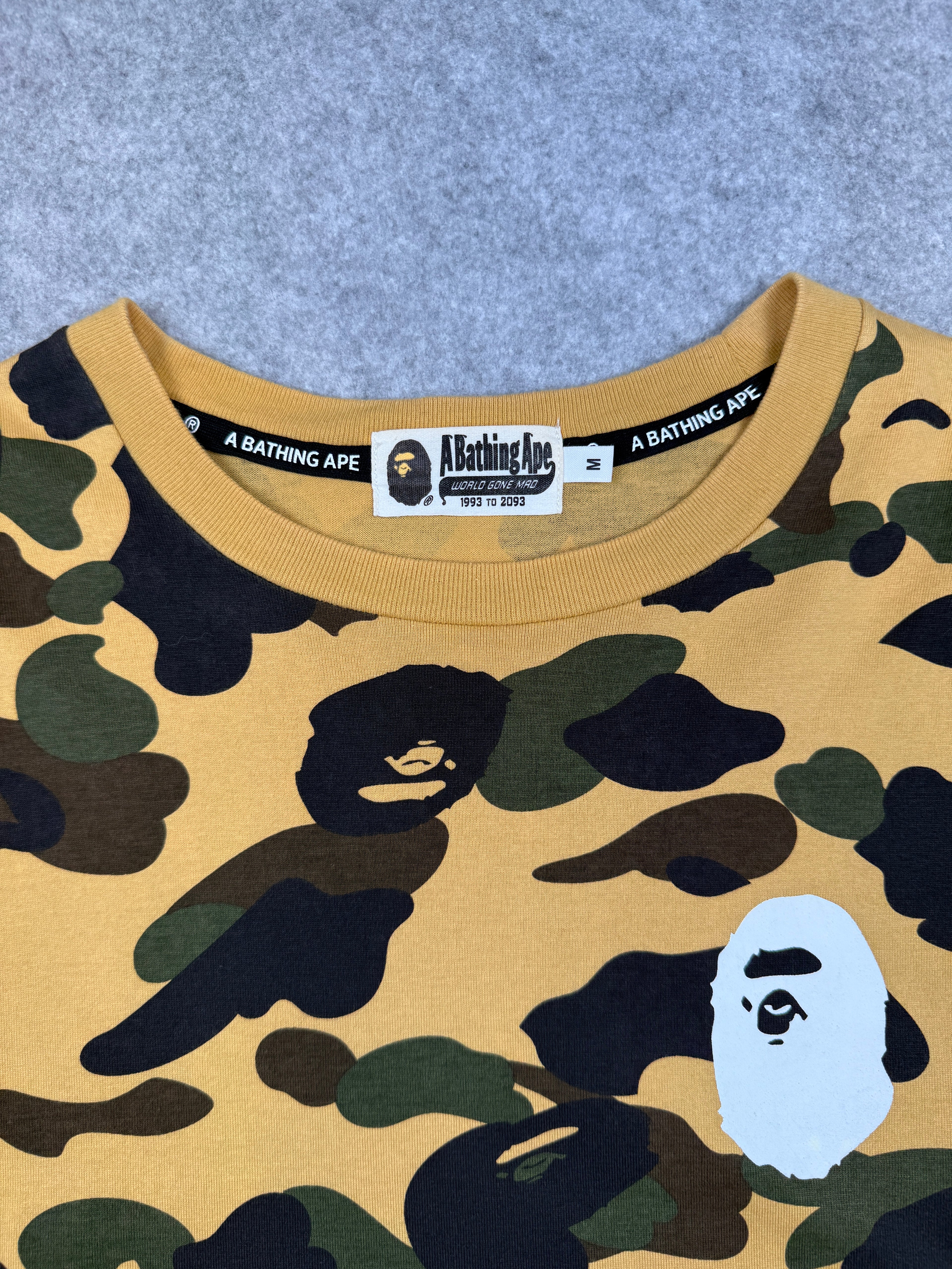 BAPE 1st Camo L/S Tee Yellow (USED)