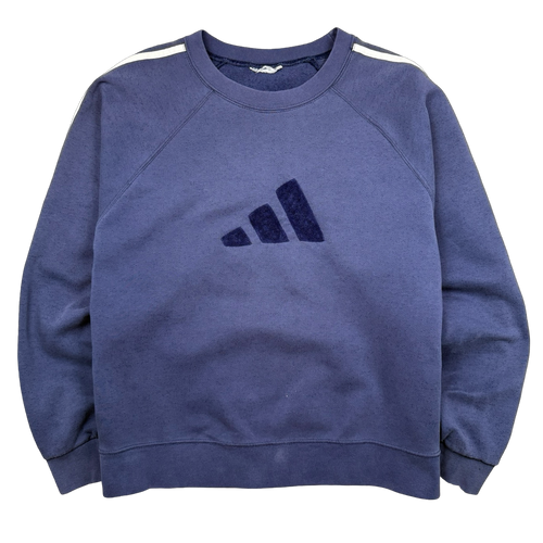 Vintage Adidas Crewneck Blue | Vintage Clothing Store Canada