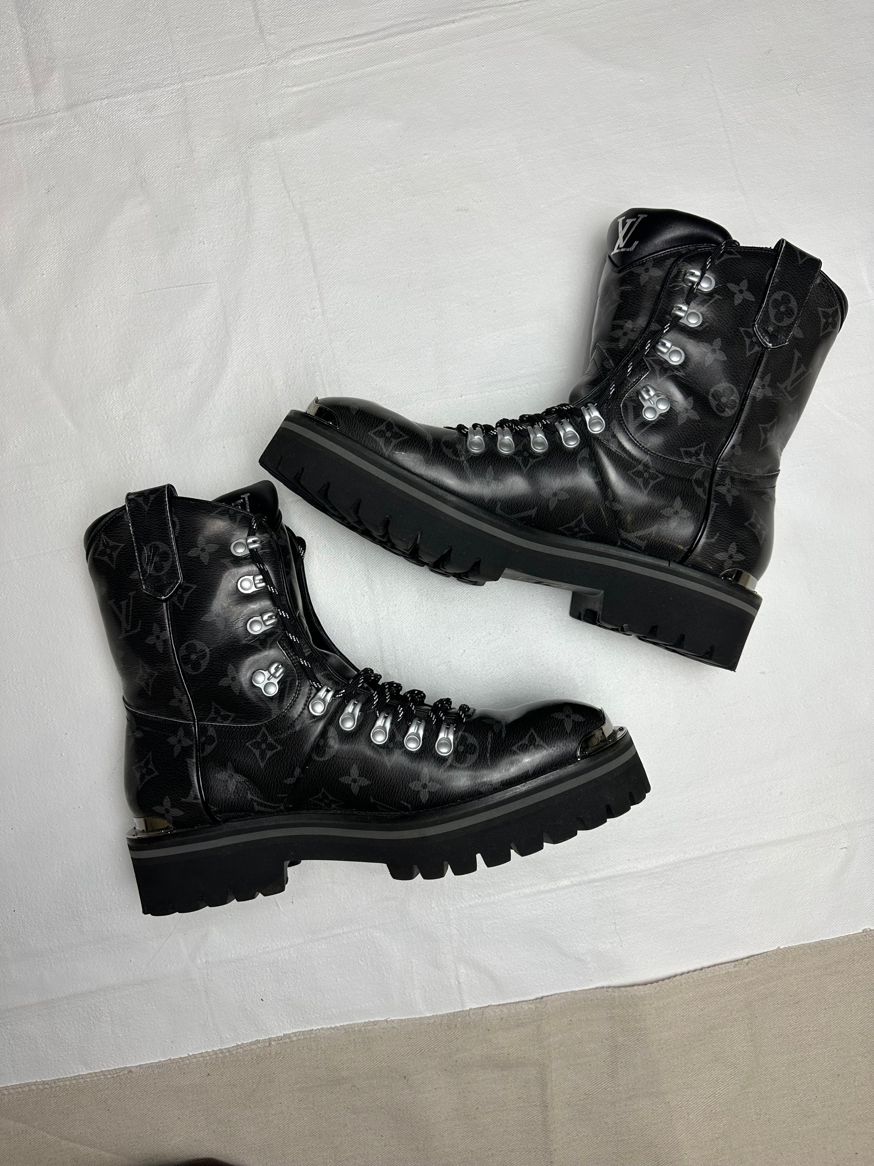 Louis Vuitton Monogram Outland Ankle Boots (USED, NO BOX)