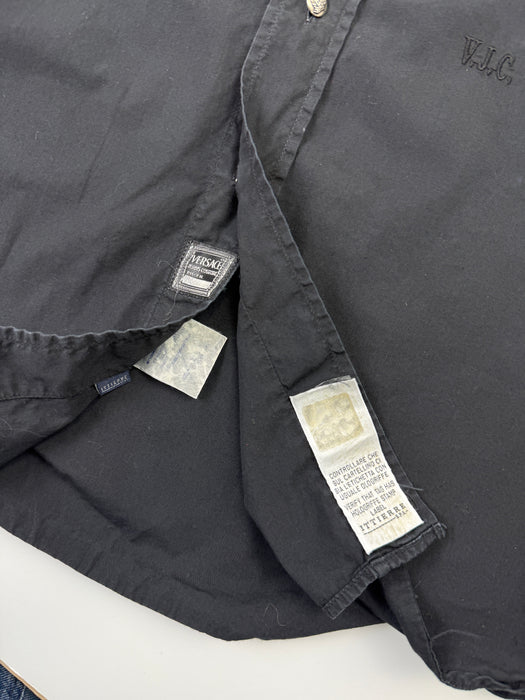 Vintage Versace Dress Shirt Black | Vitnage Clothing Store Canada