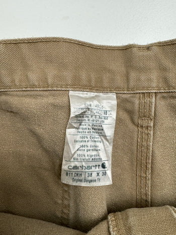 (37) Vintage Carhartt Carpenter Pants Beige