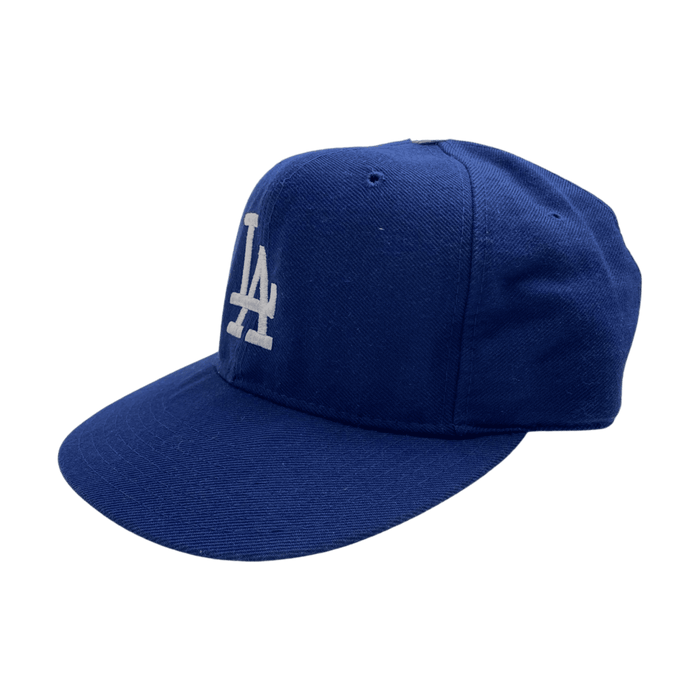 Vintage 90s MLB LA Dodgers Fitted Hat Navy | Vitnage Clothing Store Canada